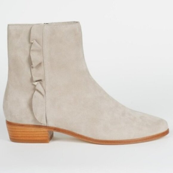 💕JOIE💕 Laleh Suede Bootie In Pale Grey 39 - Picture 2 of 8